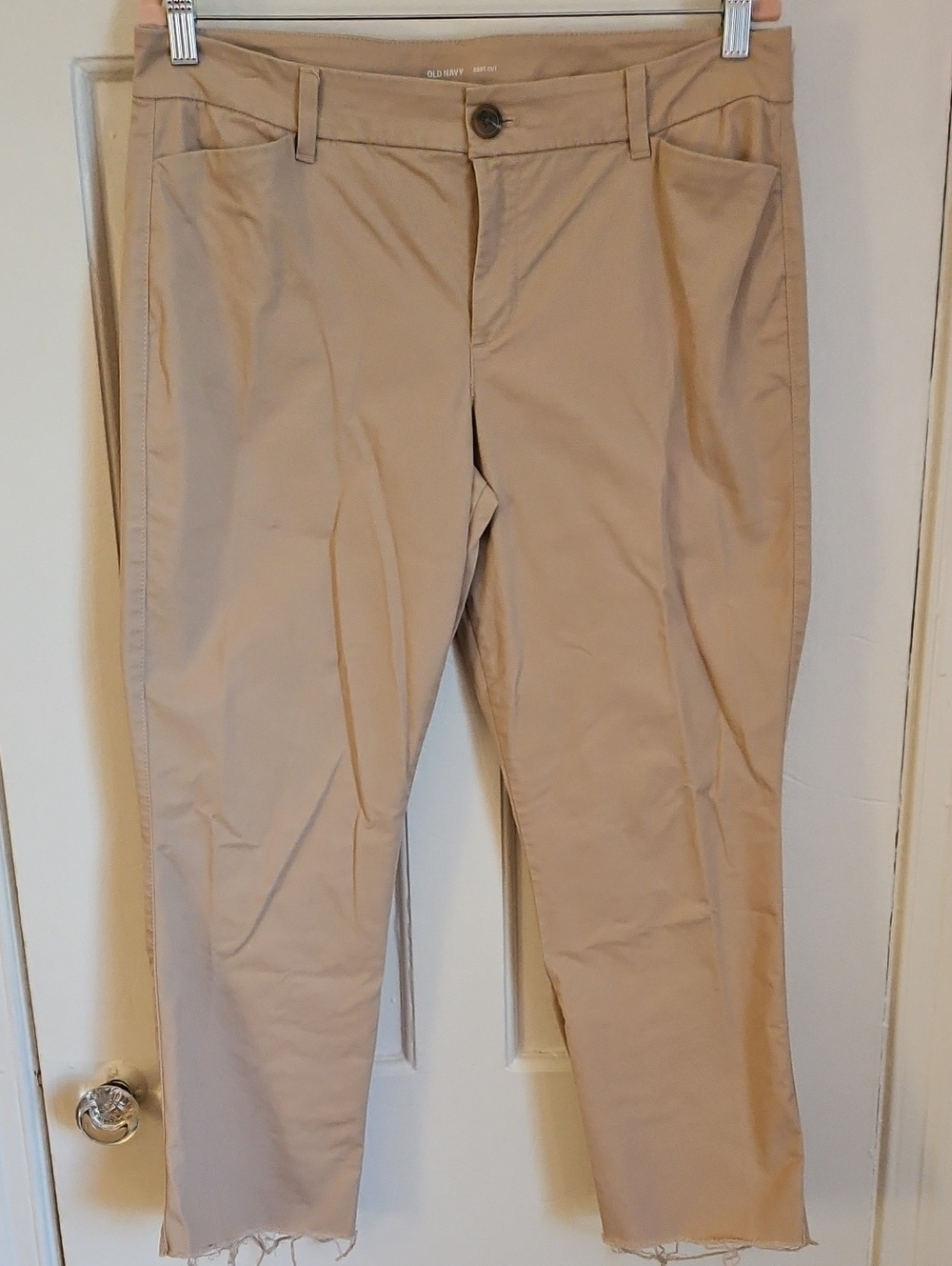 Old Navy Beige Slim Chinos - Inseam Altered 25in